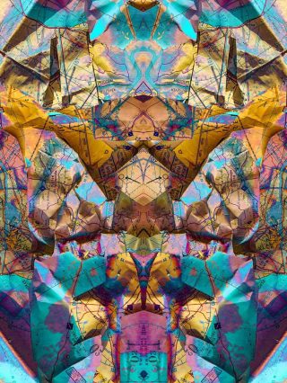 Orange Gods at Play Giclee Print